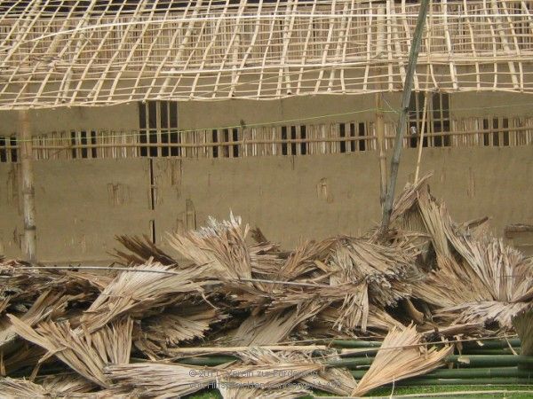 Bisherige Bambus-Eindeckung wurde entfernt